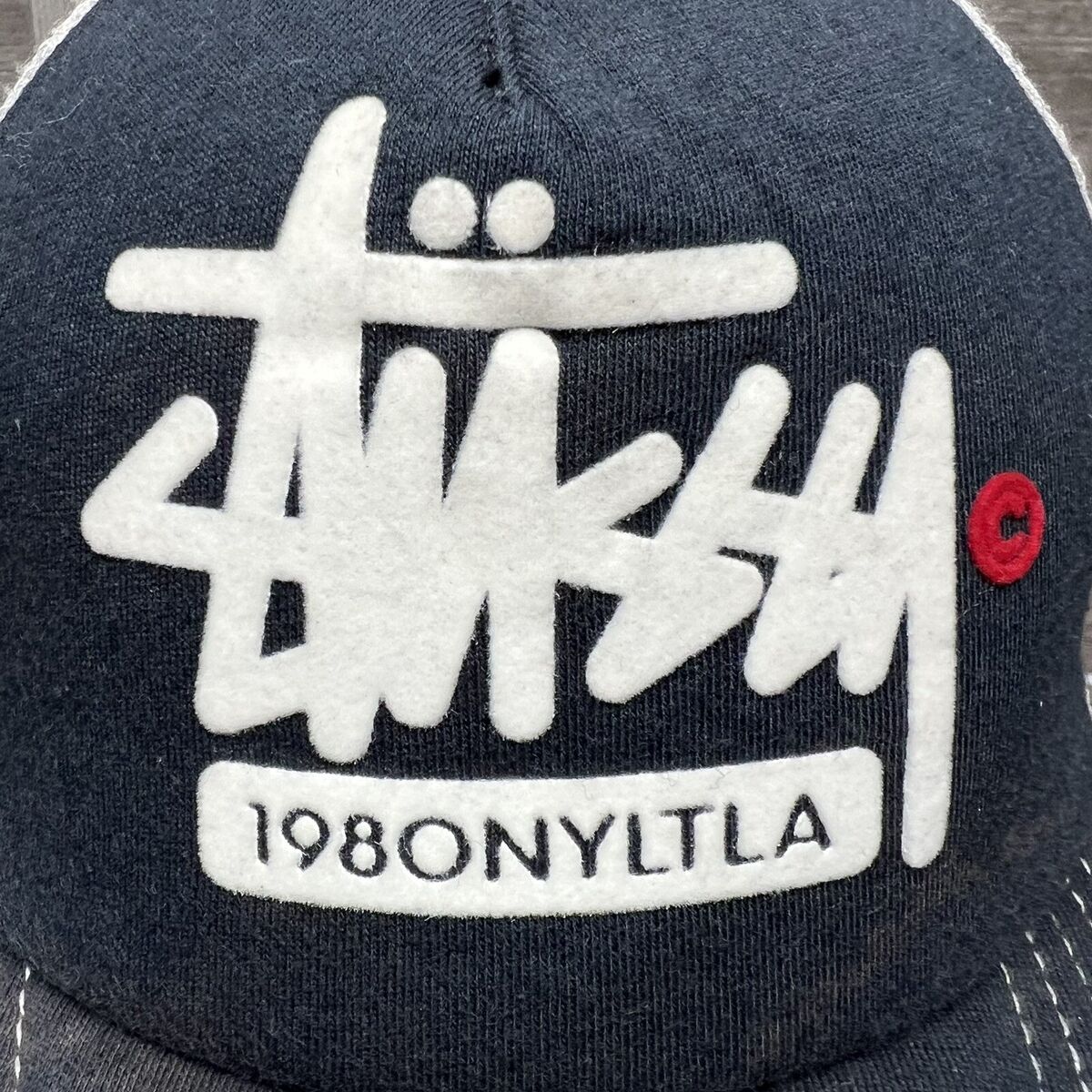 STUSSY 1980 NYLTLA Trucker SnapBack Hat Cap Color Faded Pre STUSSY 1980 NYLTLA Trucker SnapBack Hat Cap Color Faded Pre