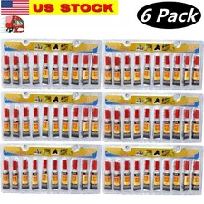 6 Pack of Super Glue Cyanoacrylate Adhesive for Wood Plastic Paper Rubber Metal