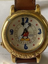 Lorus Mickey Mouse Watch MUSICAL  HAPPY BIRTHDAY DAY TO YOU/ NEW BATTERY Fitted