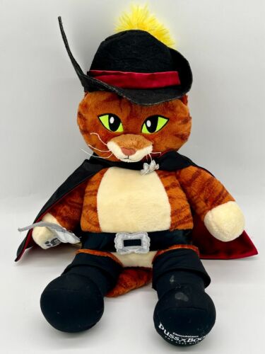Puss in Boots Build A Bear BAB w/Outfit No Sound Plush Cat - RETIRED - Picture 2 of 9