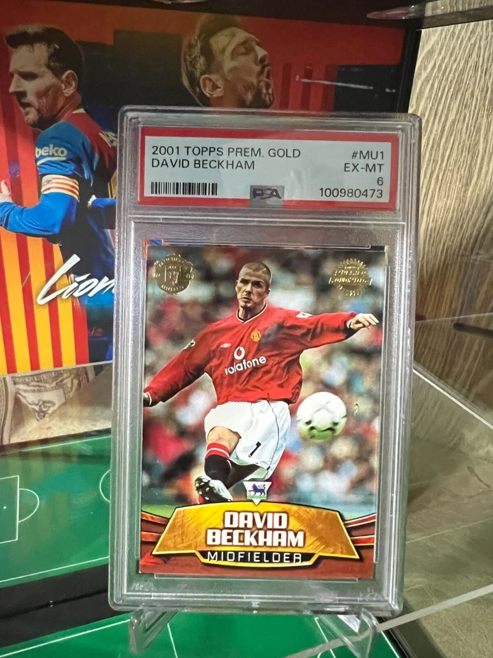 2001 Topps Premier Gold Manchester United #MU1 David Beckham PSA 6 Foto 2 de 4