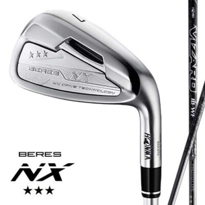 MINT RARE Iron Set Honma BERES NX TRIPLE Star VIZARD IB-WF 85