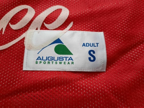 AUGUSTA Men's Athletic TANK Top Sleeveless Size S - RED MESH TANK TOP - VINTAGE - Picture 3 of 7