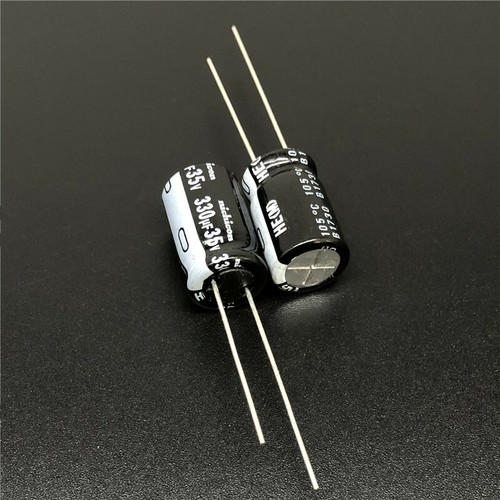 10pcs/100pcs 35V 330UF 35V Nichicon HE 10X16mm Low Impdance Capacitor - Picture 2 of 2