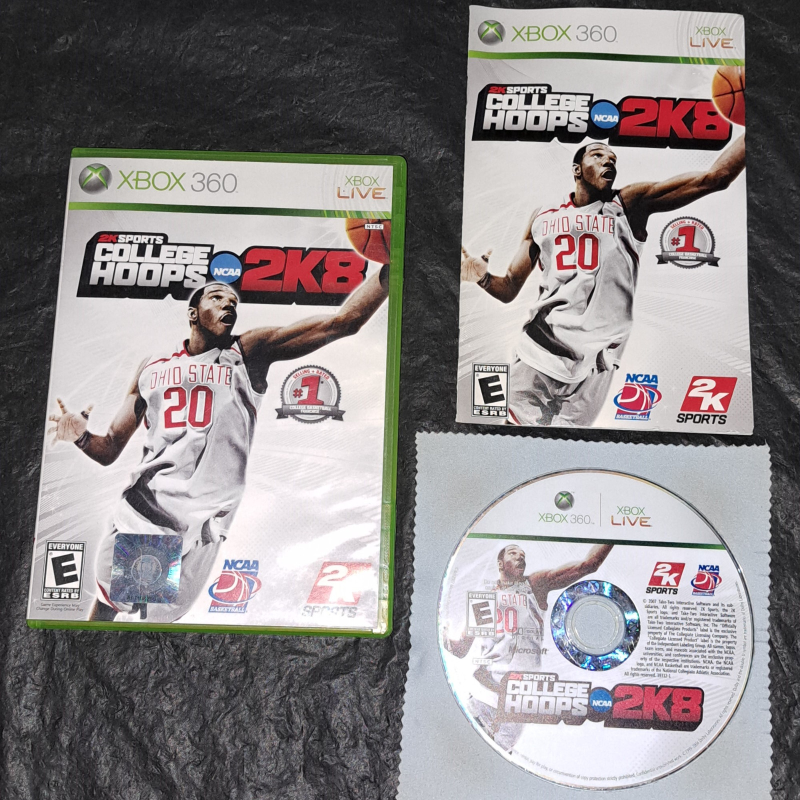 **CIB COMPLETE w/ Manual** College Hoops 2K8 NCAA Basketball Video Game