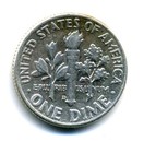 1962 D Roosevelt Dime US 10 Cent U.S America SILVER UNITED STATES 10c Coin #7824 — photo 2