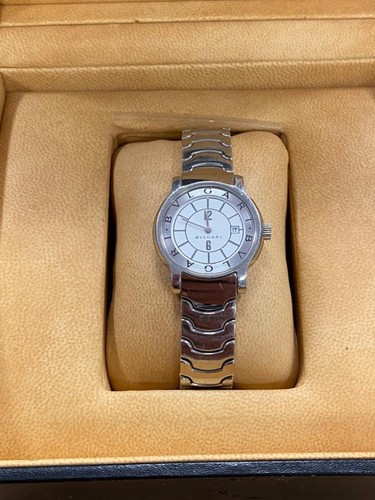 BVLGARI SOLOTEMPO ST29S STAINLESS STEEL 29mm QUARTZ WATCH W/ BOX & PAPERS. - Picture 2 of 13