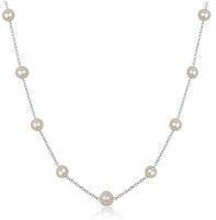 Jfume 7-8mm Off Round Cultured Freshwater Pearl Necklace Jewelry 925 Sterling Jfume 7-8mm Off Round Cultured Freshwater Pearl Necklace Jewelry 925 Sterling