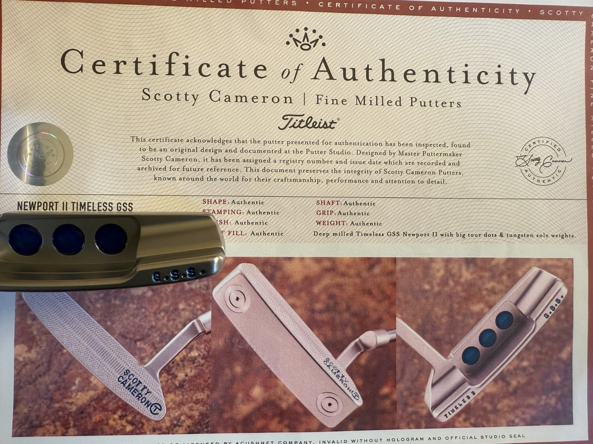 Scotty Cameron Circle T GSS Timeless Newport 2 For Tour Use Only