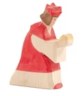 Ostheimer King Red Wooden Figure Crib Christmas 41801