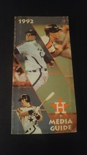 Vintage 1992 Houston ASTROS Media Guide Baseball Facts Jeff Bagwell