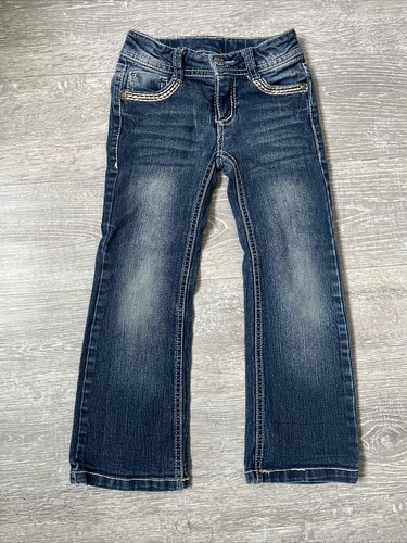 Girls 2 Pair Of Jeans Lee & Faded Glory Size 4 Pre-owned - Picture 5 of 7