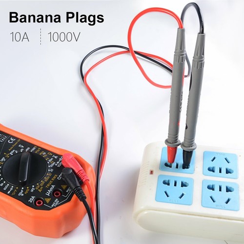 Multimeter Messgerät Prüfleitung Messleitung Prüfspitzen Kabel 1000V 10A Neu PVC - Bild 4 von 6