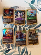 Disney Lorcana Hyperia City Complete Prerelease Promo Set Of 6
