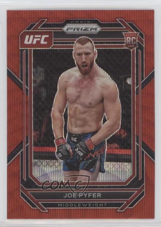 2023 Panini Prizm UFC Ruby Wave Prizm Joe Pyfer #159 0c2t
