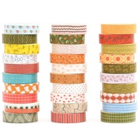 Washi Tape Set 30 Rollen Dekoratives Masking Tape Beschreibbar FüR Basteln DIY