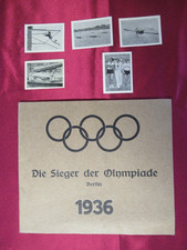 PEZ - Ed.Haas : Leeralbum Die Sieger der Olympiade Berlin 1936 + 5 Sammelbilder