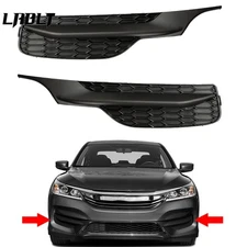 Driver&Passenger Front Fog Light Lamp Cover Bezel Fit For Honda Accord 2016-2017