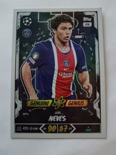 Topps UEFA Club Competitions Jo�o Neves PSG Genuine Genius #476 *RARE*