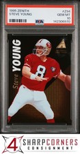 1995 ZENITH #Z94 STEVE YOUNG 49ERS HOF PSA 10