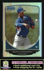 2013 Bowman Chrome Prospects Refractors #BCP115 Marco Hernandez Chicago Cubs