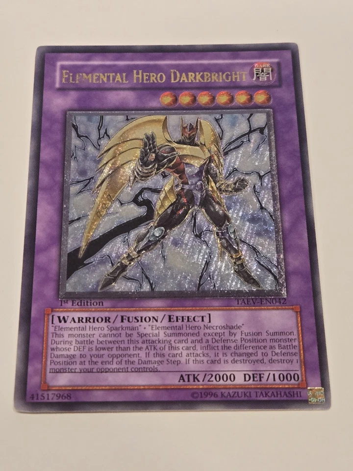 Elemental Hero Darkbright TAEV-EN042 1st Edition Ultimate Rare Tactical Evo READ - Image 2 of 4