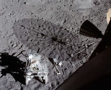 APOLLO 14 VIEW FROM LUNAR MODULE MOON NASA 8.5x11 Lustre PHOTO