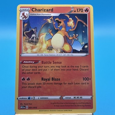 Charizard 001/015 McDonald's 2024 Happy Meal Promo Pokemon TCG Card LP |  eBay