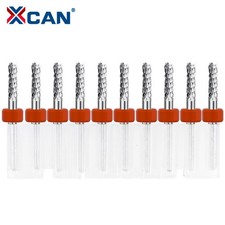 10Pcs Carbide End Mill CNC Engraving Milling Cutter Router Bit 1/8" Shank