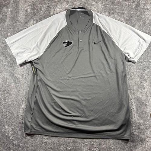 Kentucky Wildcats Nike Polo Shirt Mens 3XL Gray Dry Momentum Dri-Fit Stretch NEW