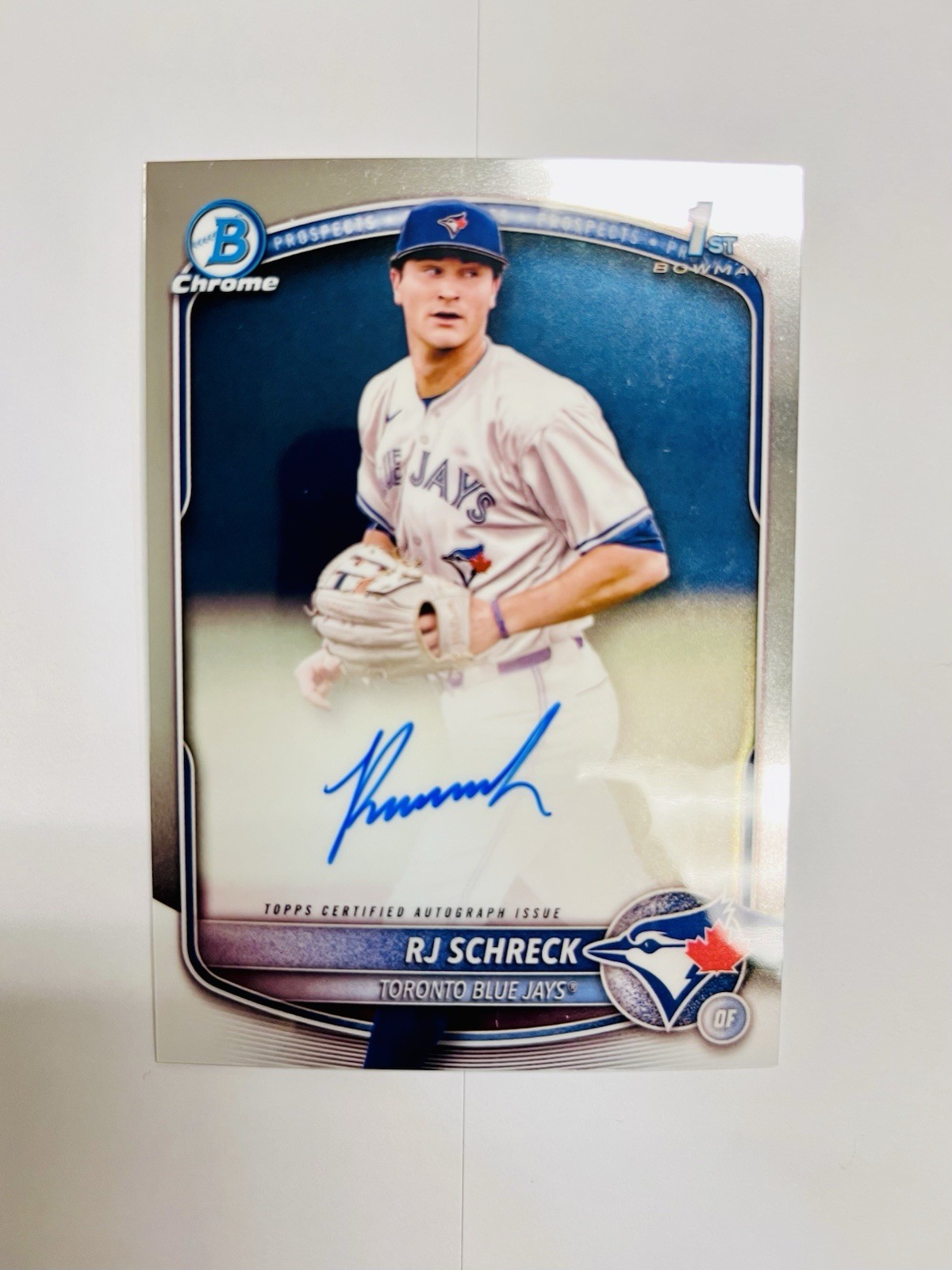 2025 Bowman Chrome - Prospect Autographs RJ Schreck #CPA-RSC (AU, RC)