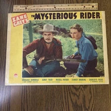 1938 The Mysterious Rider Movie Lobby Card Poster Zane Grey Douglass Dumbrille