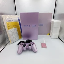 PS2 PlayStation 2 Console Sakura Pink SCPH-39000 Boxed & Controller Japanese