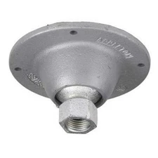 Flexible Fixture Hanger Iron 1 2 in Hub Screw In Mount Gray Ceiling Box