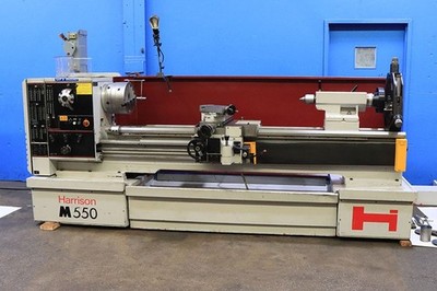 22'' Swg 80'' cc Harrison M550 GH, 3.5'' Hole, Steady&Follow, 3&4Jaw, 12.5HP ENGINE