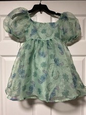 Disney STITCH Organza Girls Size M 8 Tulle Dress Puff Sleeve - Dress Up