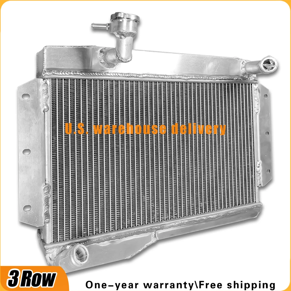 Aluminum Radiator For1963-1968 MG MGB GT/ROADSTER/BASE 64 1965 1966 1967 2Rows Foto 3 de 4