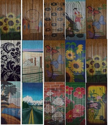 Beaded Curtains For Door Walkway Beads Bamboo Beaded Handmade