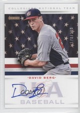2013 USA Baseball Box Set Collegiate National Team /399 David Berg #2 Auto 0s3