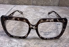 Mare Azzuro 00916 Womens Reading Glasses 6.00 Tortoise Square 54-17-136-47 NWOT