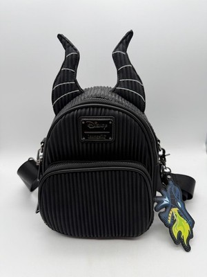 Loungefly Disney Maleficent Convertible Mini Backpack Crossbody Bag NWT