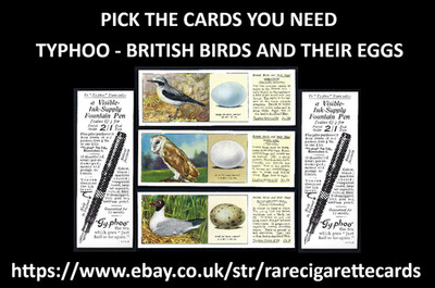 TYPHOO - BRITISH BIRDS AND THEIR EGGS - PICK THE CARDS YOU NEED