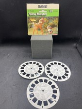 View-Master 3001 Disney Disney's Bambi Cartoon Movie 100 Complete 3 Reels Set