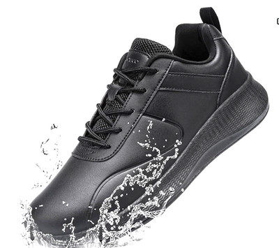 Non Slip Work Shoes for Mens Slip On Sneakers Waterproof