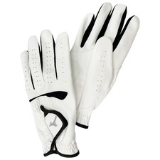 MIZUNO COMFYGRIP Park Golf Gloves, Medium, White/Black