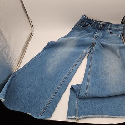 Blank PAIGE Denim Collection High Rise Wide Leg 32 Inch BelL Jeans W/Large *EUC