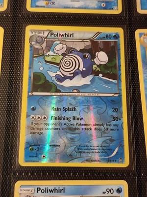 Poliwag Poliwhirl Poliwrath Pokemon Card Lot - WOTC to Modern