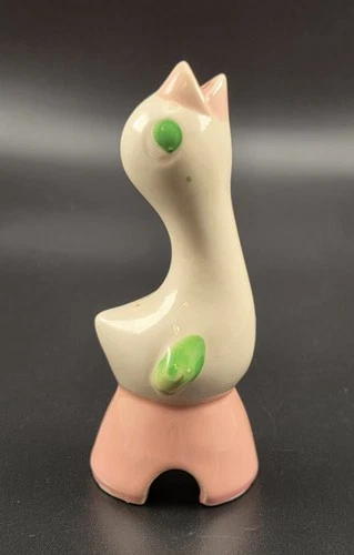 Vintage Shawnee Pottery Pie Bird Pillsbury Pink Green Vent Mid Century Ceramic