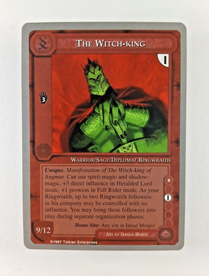 The Witch King - Middle Earth CCG card (1998 ICE) MECCG Silver Grey Border