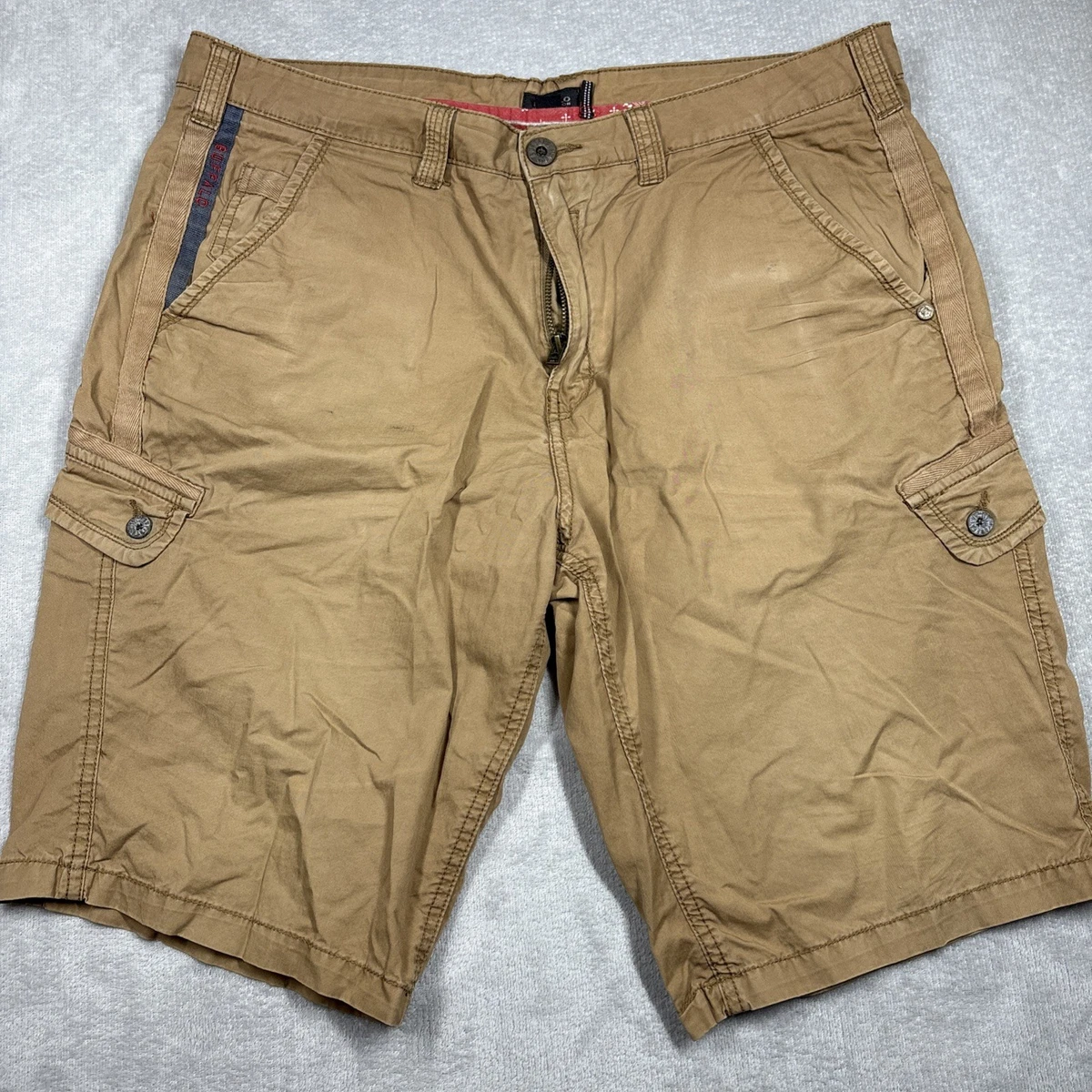 Pantaloncini Cargo Mimetica Con Cintura - I Jeans By Buffalo Taglia 28 - Nuovi Con Etichette